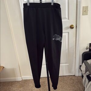 Puma Black Joggers with Panther Design